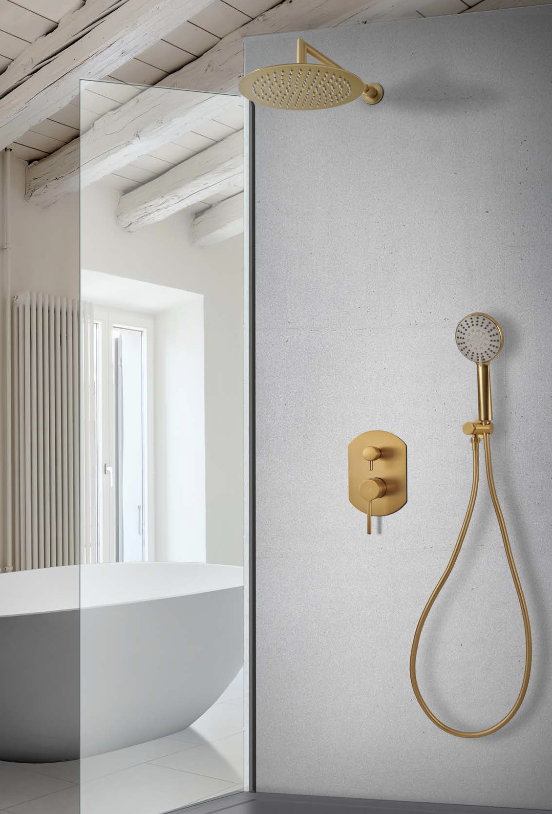 121650OR Conjunto Monomando Serie TURIN Oro claus y bath